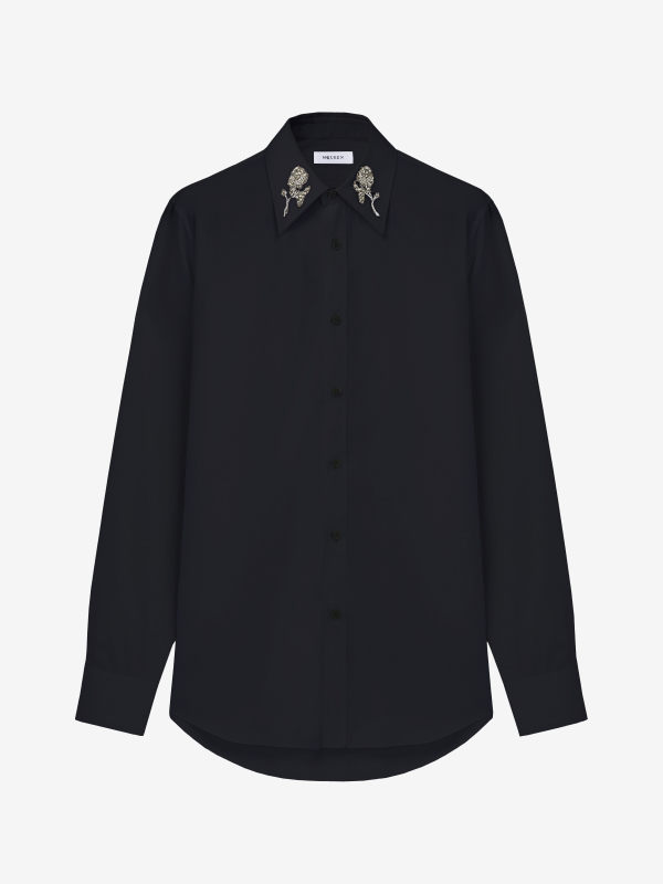 ALEXANDER MCQUEEN - Sailor Tattoo Rose Embroidery Shirt - Item 838515QNAAX1000